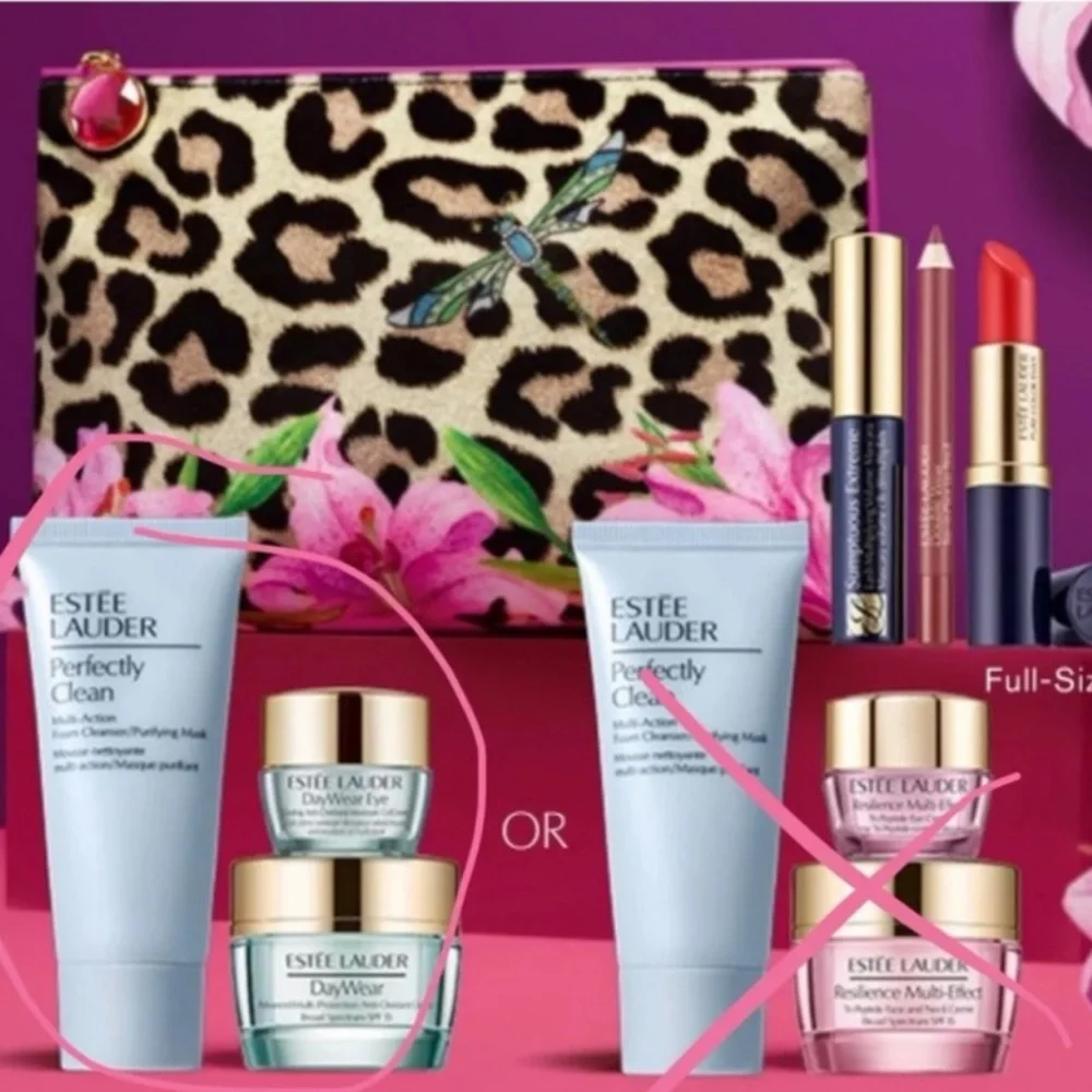 ESTEE LAUDER 7p Leopard Daywear Moisturizer Kit $165 NIP - Picture 1 of 6